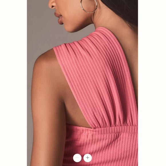 Anthropologie Porridge Antonia Twist-Front Ribbed Maxi Dress - Picture 2 of 4